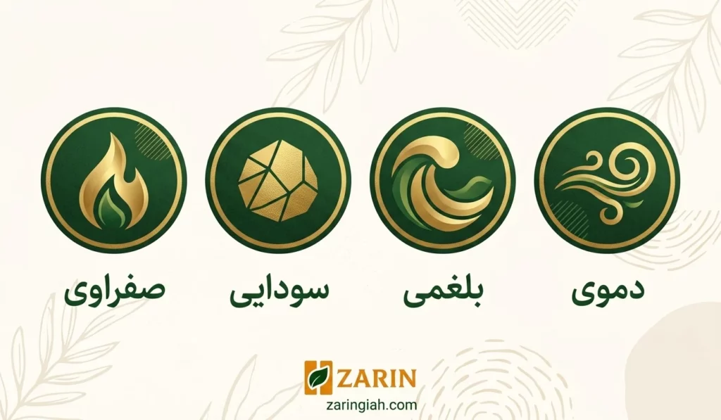 چهار طبع و مزاج اصلی